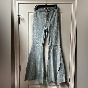 Free People wide bell jeans
